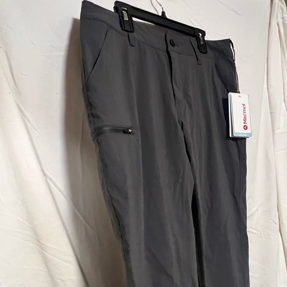 NEW Marmot Gray Raina Hiking Outdoor Rain Pants Spring Waterproof Activewear - Picture 4 of 16